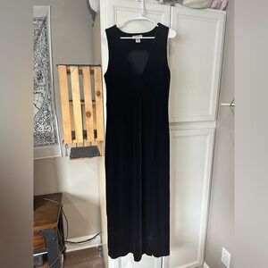 Eddie Bauer Dress- Velvet, Black, Tall